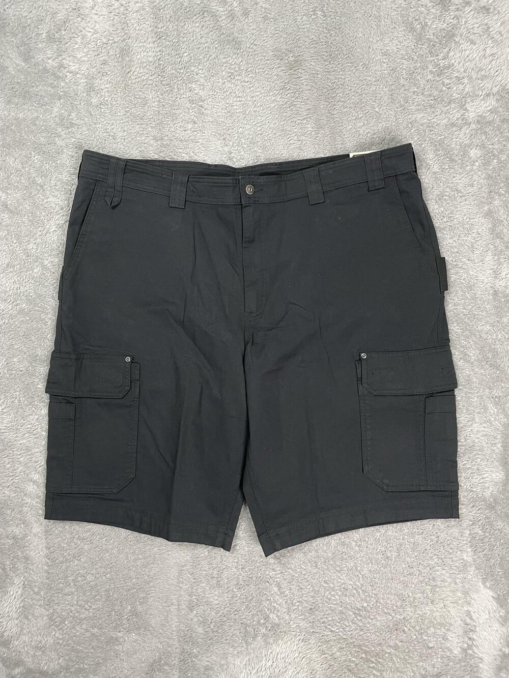 Duluth Trading Co Cargo Shorts Mens 46* Black DuluthFlex Fire Hose 13 Inseam